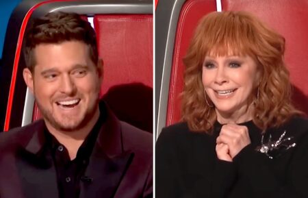 Michael Buble and Reba McEntire on The Voice