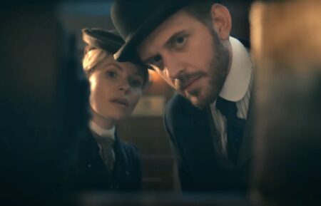 Kate Phillips and Tom Durant-Pritchard in the 'Miss Scarlet' Season 5 trailer