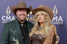 Mitchell Tenpenny and Meghan Patrick attend The 58th Annual CMA Awards at Music City Center on November 20, 2024 in Nashville, Tennessee.