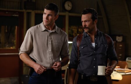 Austin Stowell as Leroy Jethro Gibbs and Kyle Schmid as Mike Franks — 'NCIS: Origins' Season 1 Episode 5 