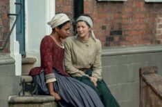 Gloria Obianyo and Caitriona Balfe in 'Outlander' Season 7