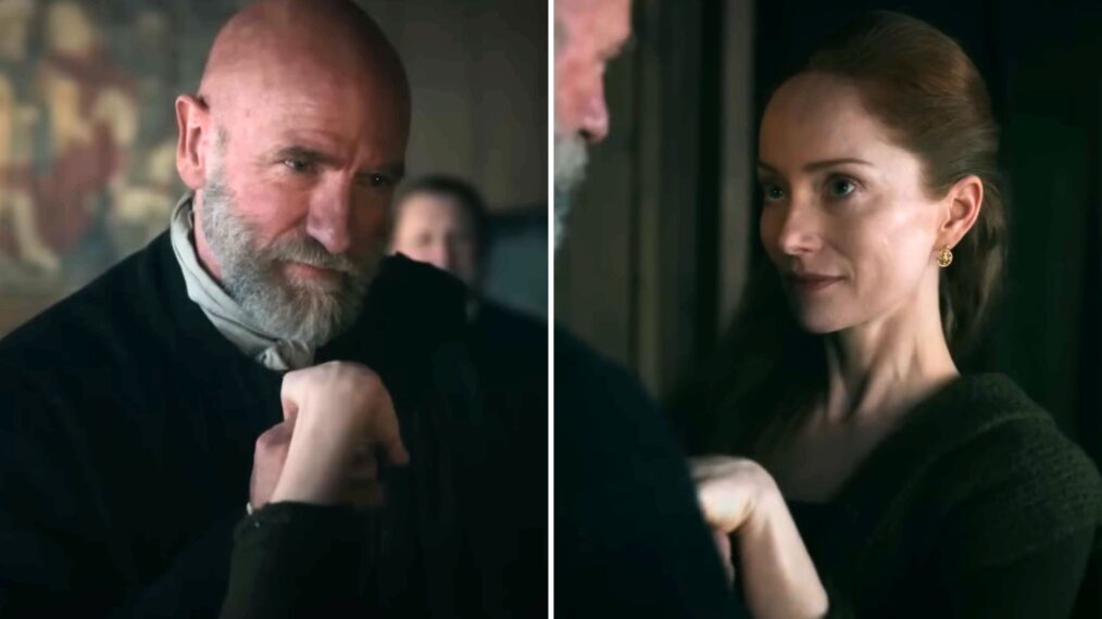 Graham McTavish and Lotte Verbeek in 'Outlander' Season 7 