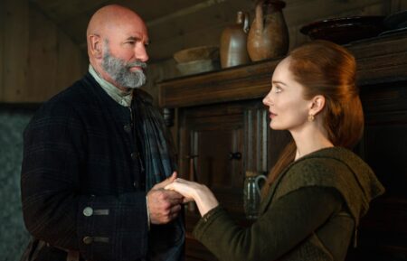 Graham McTavish and Lotte Verbeek in 'Outlander' Season 7