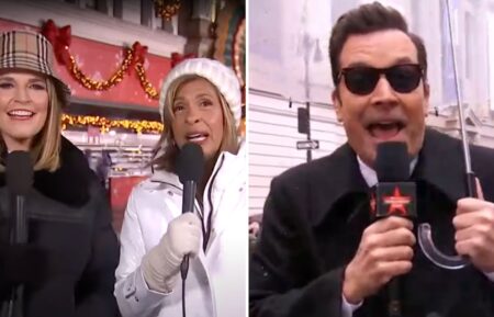 Savannah Guthrie and Hoda Kotb and Jimmy Fallon