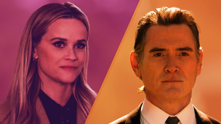 Reese Witherspoon and Billy Crudup as Bradley and Cory from 'The Morning Show'