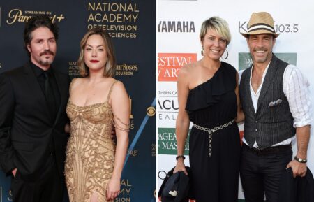 ohn Patrick Amedori and Annika Noelle attend the 51st annual Daytime Emmys Awards at The Westin Bonaventure Hotel & Suites, Los Angeles on June 07, 2024 in Los Angeles, California / Arianne Zucker and Shawn Christian arrive at the Festival of Arts Celebrity Benefit Event on August 25, 2018 in Laguna Beach, California.