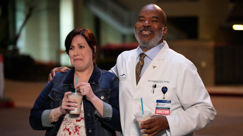 Allison Tolman and David Alan Grier for 'St. Denis Medical'