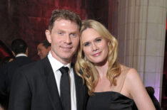 Bobby Flay and Stephanie March attends the 20th Anniversary Celebration of the Children's Defense Fund's Beat the Odds Program at Guastavino's on December 6, 2010 in New York City.