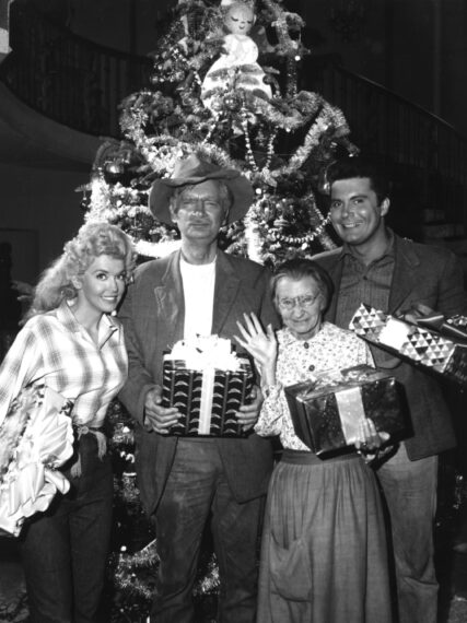 Donna Douglas, Buddy Ebsen, Irene Ryan, and Max Baer in 'The Beverly Hillbillies' 