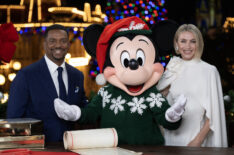 Alfonso Ribeiro and Julianne Hough in 'The Wonderful World of Disney: Holiday Spectacular' 2024