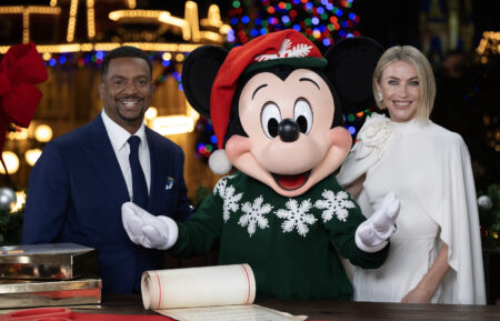 Alfonso Ribeiro and Julianne Hough in 'The Wonderful World of Disney: Holiday Spectacular' 2024