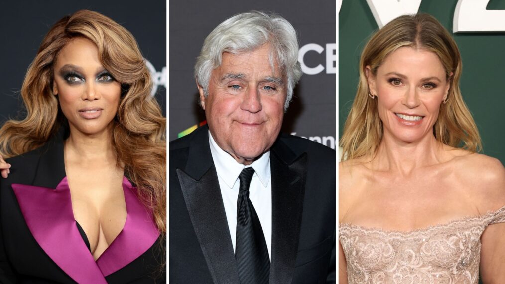 Tyra Banks, Jay Leno, and Julie Bowen