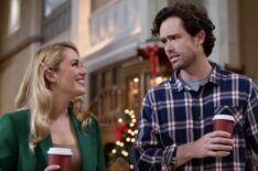 Natalie Hall and Alec Santos in Unwrapping Christmas: Tina's Miracle