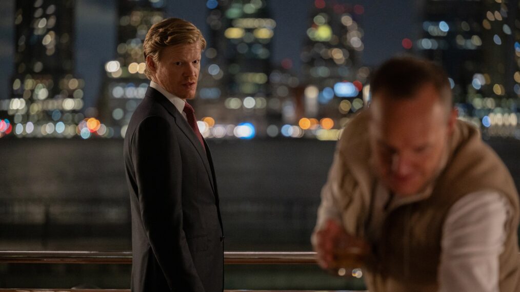 Jesse Plemons as Roger Carlson and Clark Gregg as Robert Morris— 'Zero Day'