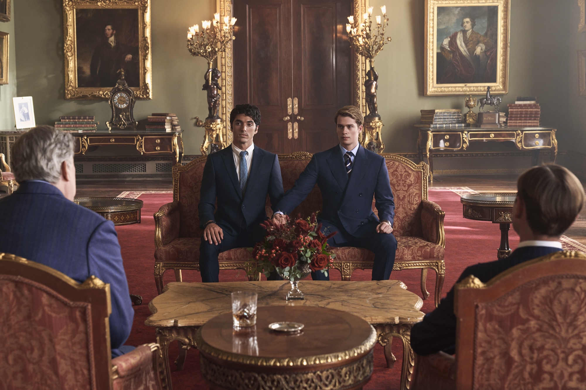 Taylor Zakhar-Perez and Nicholas Galitzine star n Prime Video's Red, White and Royal Blue.