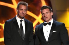 Ingo Rademacher and Steve Burton present at the 46th Daytime Emmys