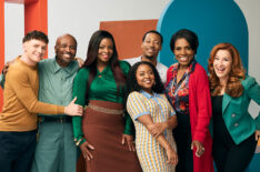 'Abbott Elementary' stars Chris Perfetti as Jacob Hill, William Stanford Davis as Mr. Johnson, Janelle James as Ava Coleman, Tyler James Williams as Gregory Eddie, Quinta Brunson as Janine Teagues, Sheryl Lee Ralph as Barbara Howard, and Lisa Ann Walter as Melissa Schemmenti.