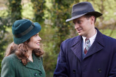 Helen Herriot (Rachel Shenton) and James Herriot (Nicholas Ralph) in All Creatures Great and Small - Season 5