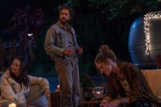 Luisa D'Oliveira as Molly, Aaron Tveit as Charlie, and Hilary McCormack as Jean in Earth Abides