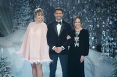 Melissa Peterman, Jonathan Bennett, and Nikki DeLoach of 'Finding Mr. Christmas'