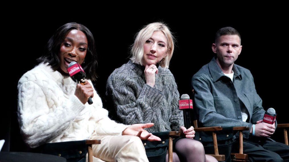 Ego Nwodim, Heidi Gardner and Mikey Day speak during SAG-AFTRA Foundation Conversations presents 