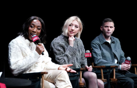 Ego Nwodim, Heidi Gardner and Mikey Day speak during SAG-AFTRA Foundation Conversations presents 