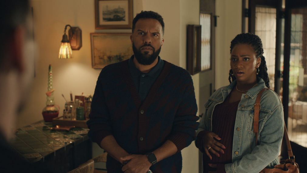 Teyonah Parris as Carla and O-T Fagbenle as Dennis in 'No Good Deed'