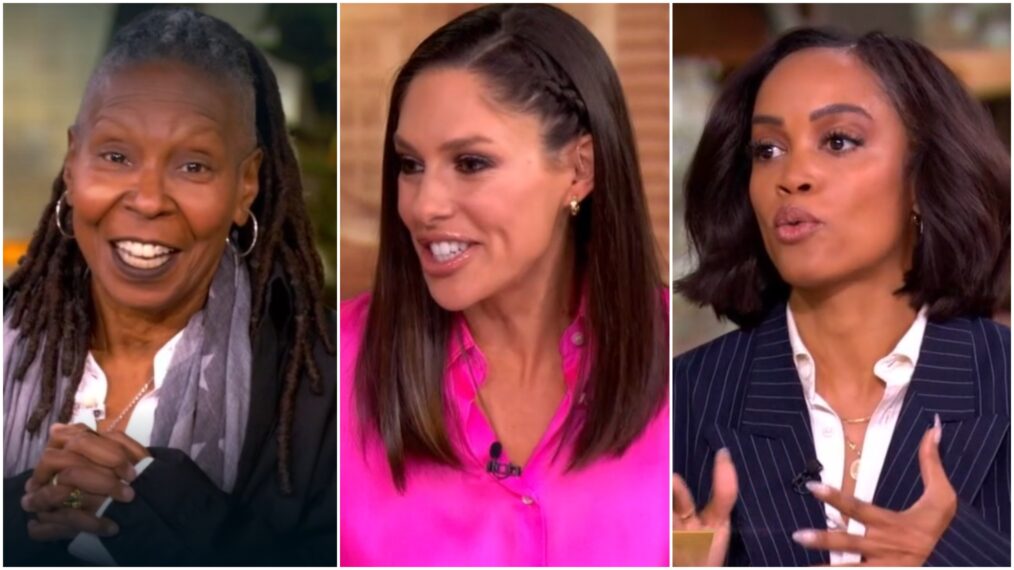 Whoopi Goldberg, Abby Huntsman, and Rachel Lindsay on The View