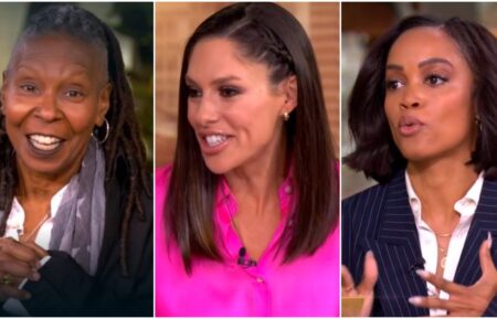 Whoopi Goldberg, Abby Huntsman, and Rachel Lindsay on The View