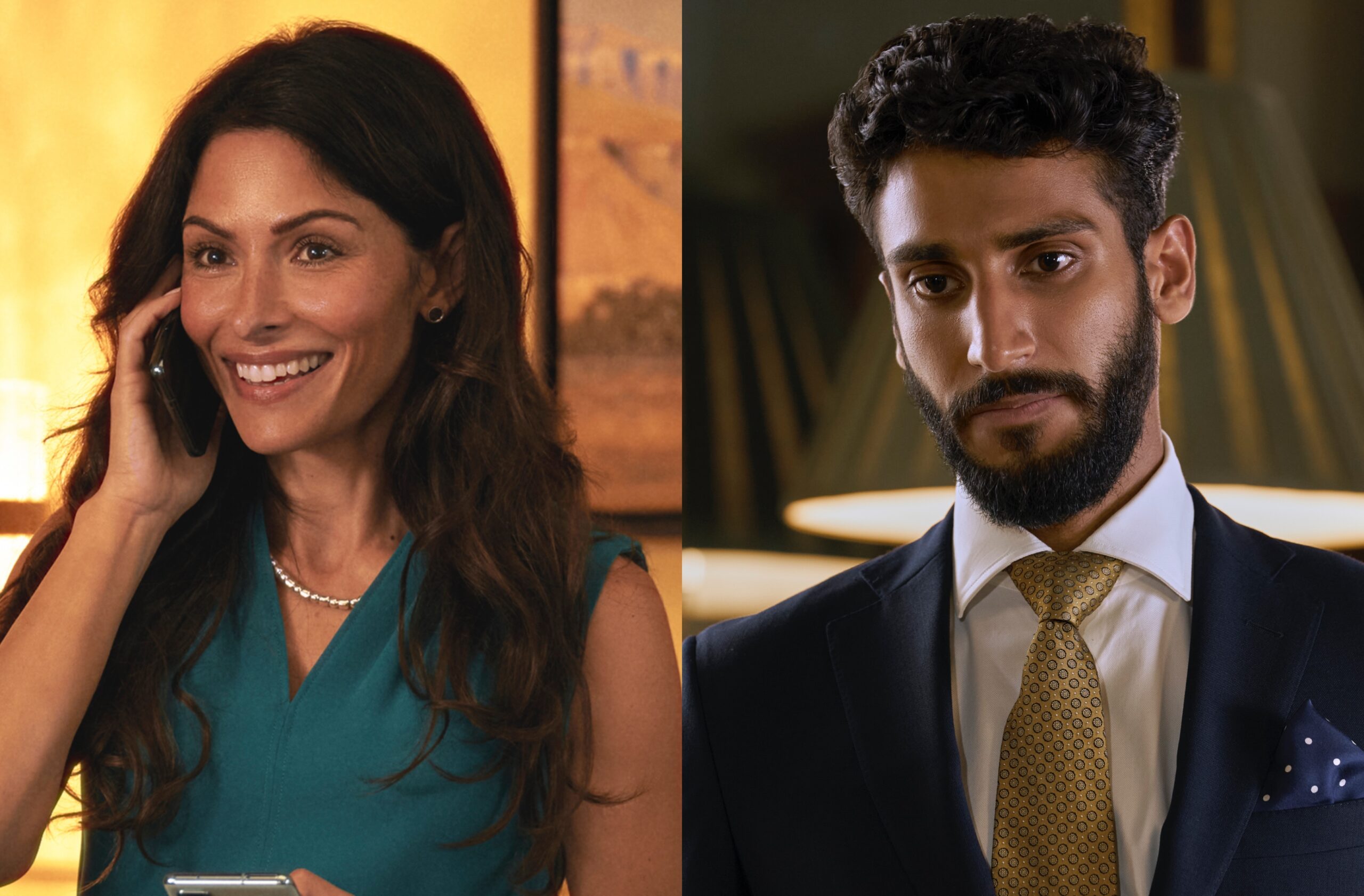 Sarah Shahi as Zahra Bankston, Akshaye Khanna as Prince Henry’s equerry, Shaan Srivastava in Prime Video's Red, White and Royal Blue