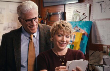 Ted Danson and Mary Elizabeth Ellis in 'A Man on the Inside' Season 1