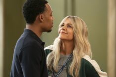 Tyler James Williams and Kaitlin Olson in 'Abbott Elementary's crossover with 'It's Always Sunny in Philadelphia'