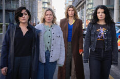 Sarah Greene, Eva Birthistle, Sharon Horgan and Eve Hewson in 'Bad Sisters' Season 2