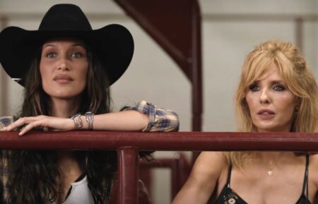 Bella Hadid and Kelly Reilly in Yellowstone