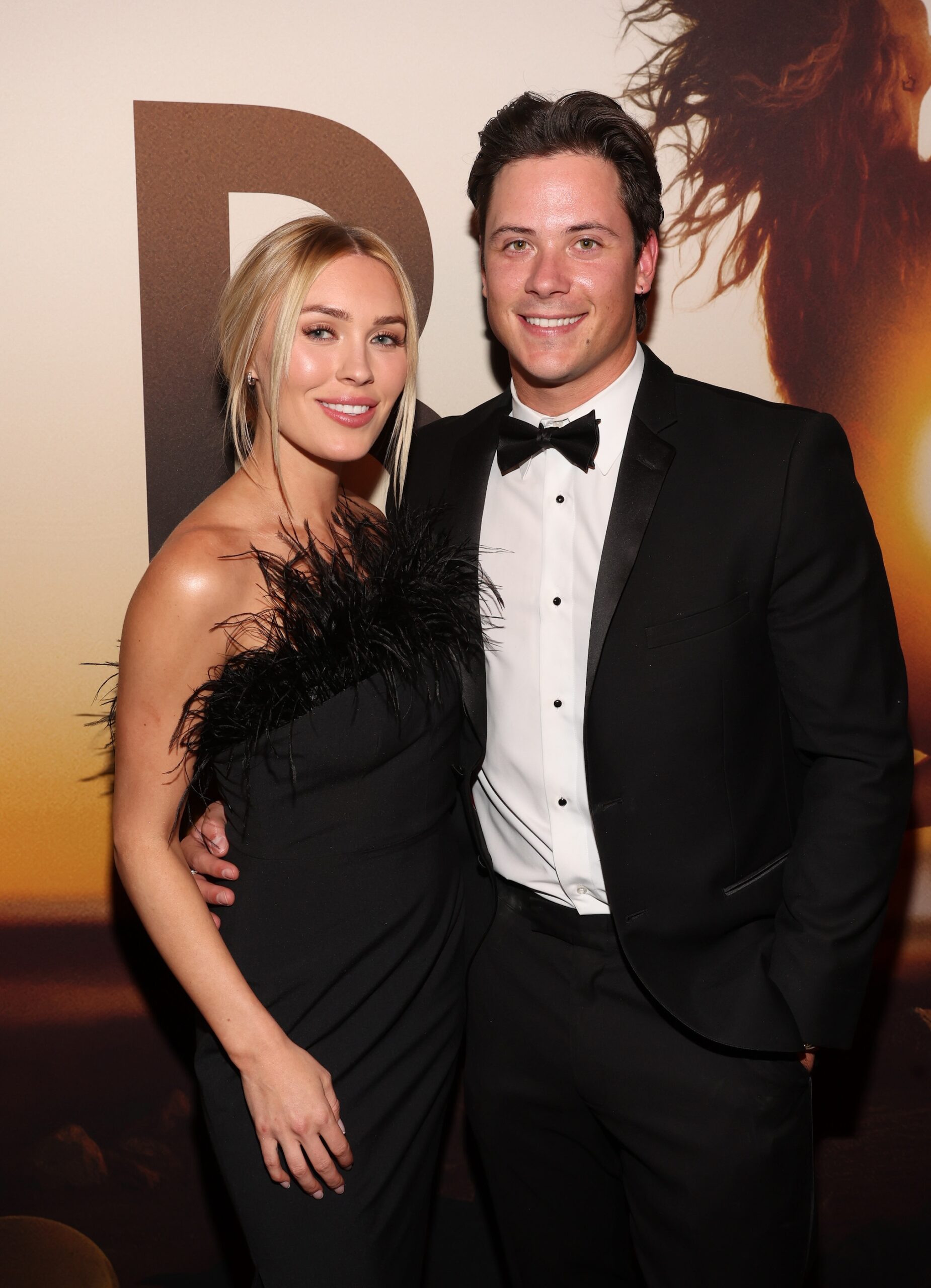 Cassie Randolph and Brighton Reinhardt attend a Young Hollywood event in support of Paramount Pictures' 