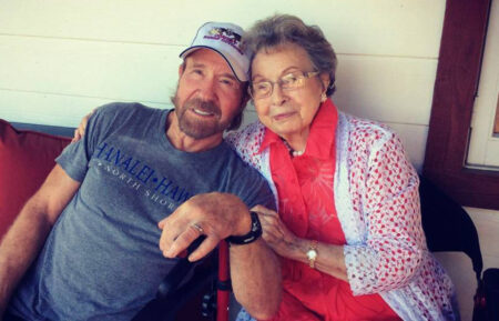 Chuck Norris and mother Wilma Norris Knight