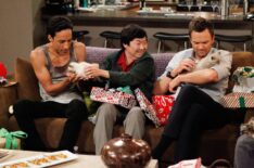 Danny Pudi, Ken Jeong, and Joel McHale in 'Community'