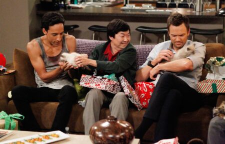 Danny Pudi, Ken Jeong, and Joel McHale in 'Community'