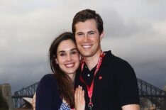 David Berry and Kristina Tesic attend the VIP screening of movie WILD at OpenAir Cinema at Mrs Macquaries Point on January 12, 2015 in Sydney, Australia.