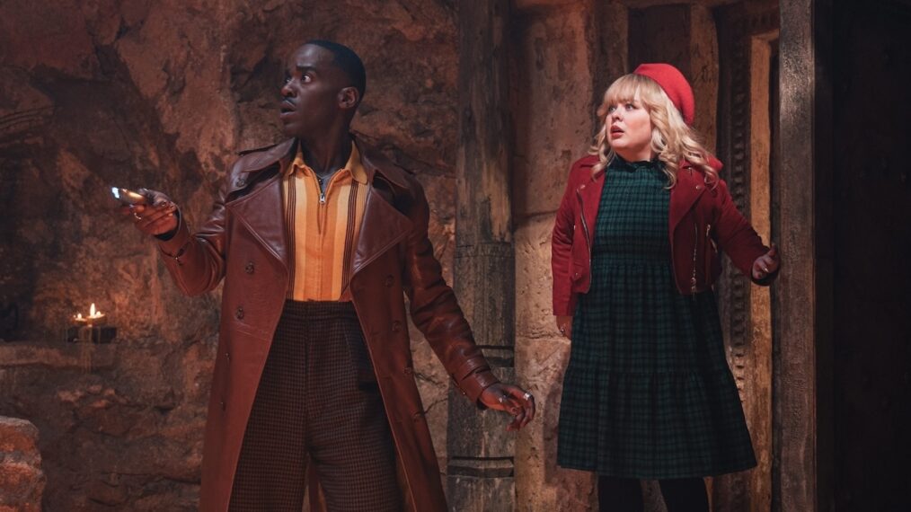 Ncuti Gatwa as the Doctor and Nicola Coughlan as Joy — 'Doctor Who' 2024 Christmas Special 