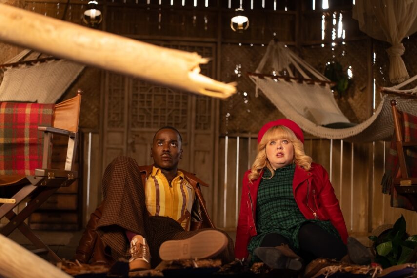 Ncuti Gatwa as the Doctor and Nicola Coughlan as Joy — 'Doctor Who' 2024 Christmas Special "Joy to the World"