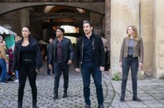 Vinessa Vidotto as Special Agent Cameron Vo, Carter Redwood as Special Agent Andre Raines, Jay Hayden as Agent Tyler Booth, and Eva-Jane Willis as Europol Agent Megan “Smitty” Garretson — 'FBI: International' Season 4 Episode 7 'Keen as a Bean'