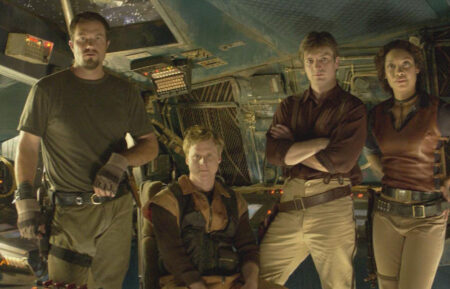 Adam Baldwin, Alan Tudyk, Nathan Fillion, and Gina Torres of 'Firefly'