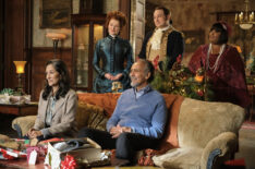 Sakina Jaffrey, Rebecca Wisocky, Bernard White, Brandon Scott Jones, and Danielle Pinnock for 'Ghosts' Season 4