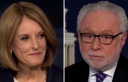 Gloria Borger and Wolf Blitzer