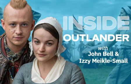 John Bell and Izzy Meikle-Small for the 'Inside Outlander' Aftershow