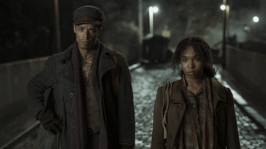 Jacob Anderson and Delainey Hayles in 'Interview With the Vampire' Season 2 Episode 1