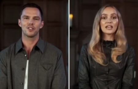 Nicholas Hoult and Lily-Rose Depp on the December 23, 2024 episode of 'Jeopardy!'