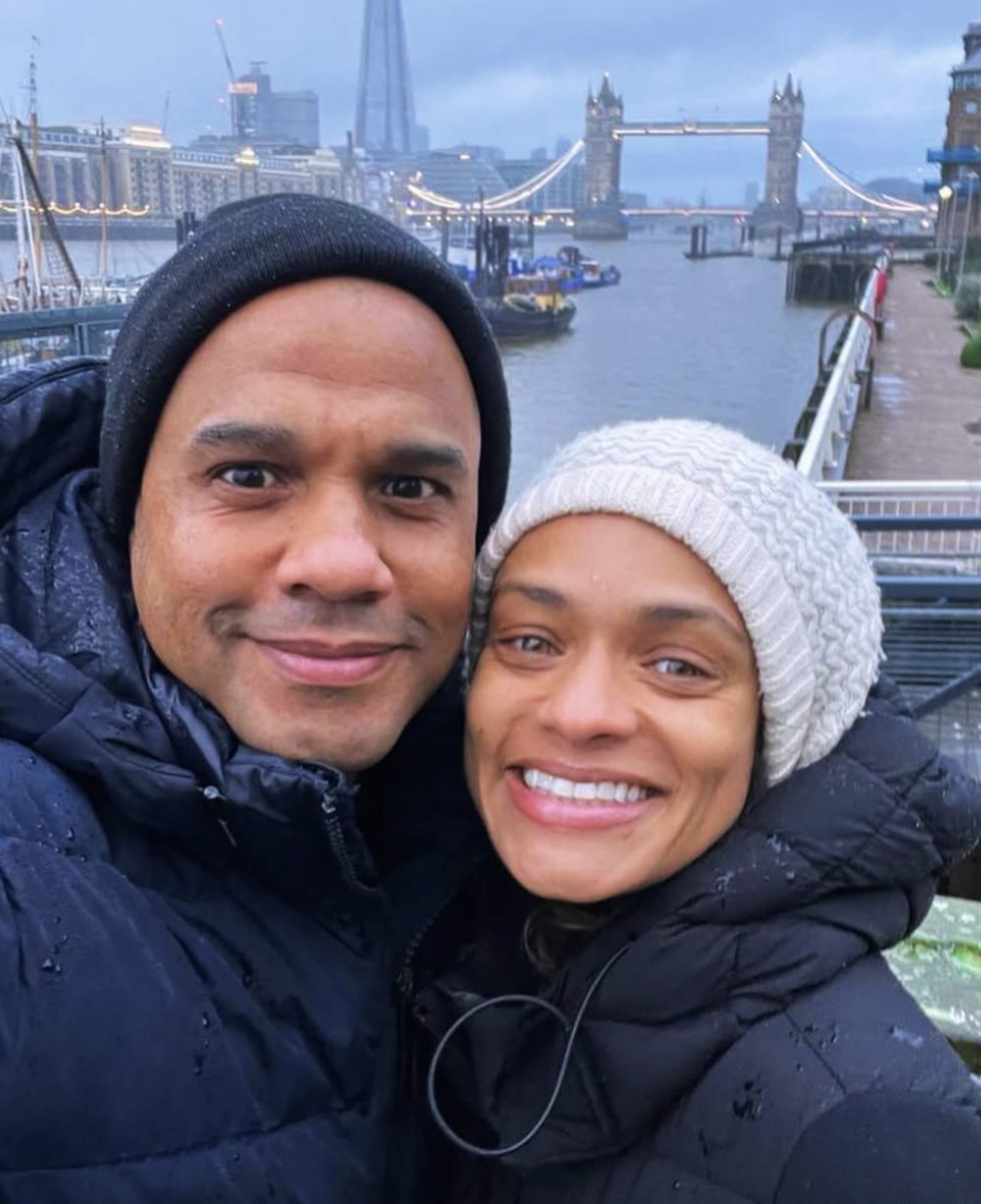 Kandyse McClure and husband Claureinne Swales