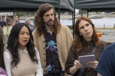 Stephanie Hsu, Andre Hyland, and Zosia Mamet in 'Laid' Season 1